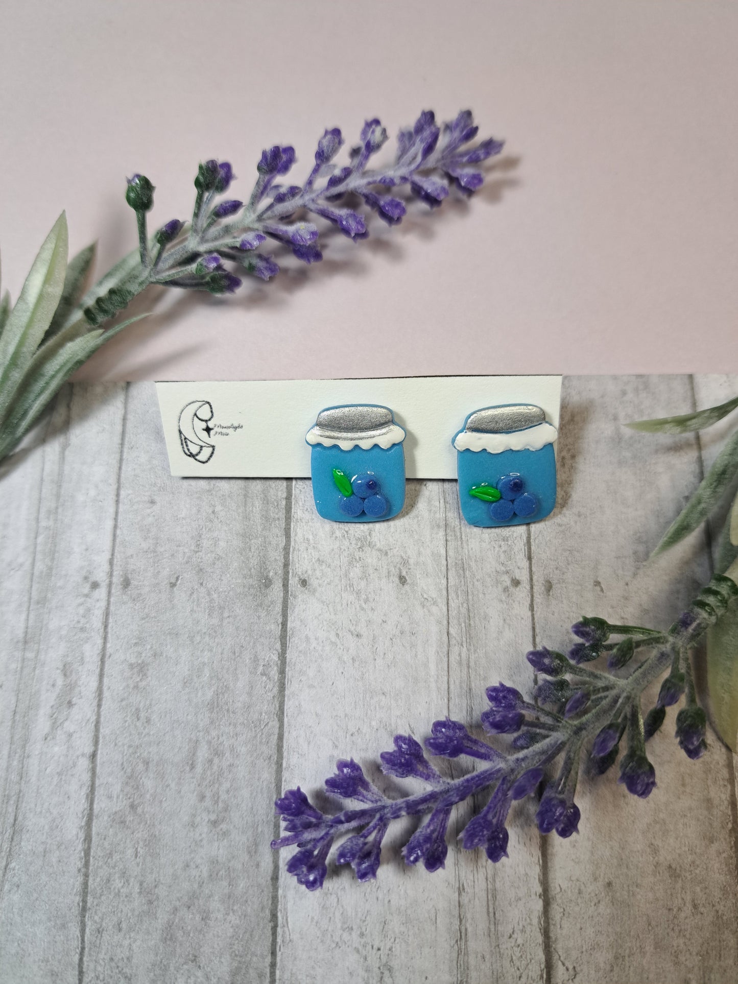 Fruit Jam Jar Studs