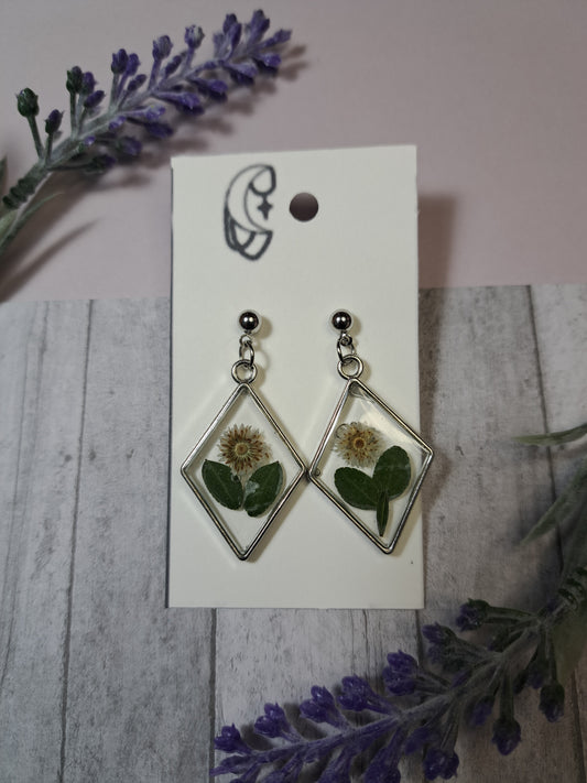 Dandelion Diamond Dangle