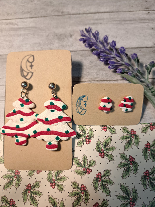 Christmas Tree Dessert Earrings
