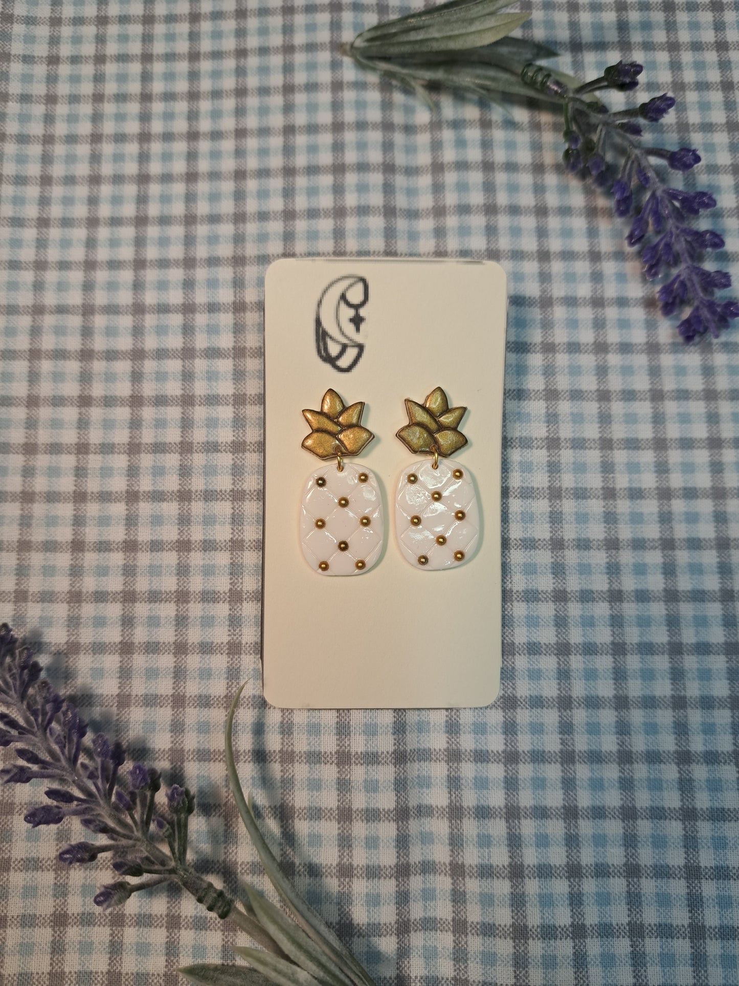 Gold Pineapple Dangle