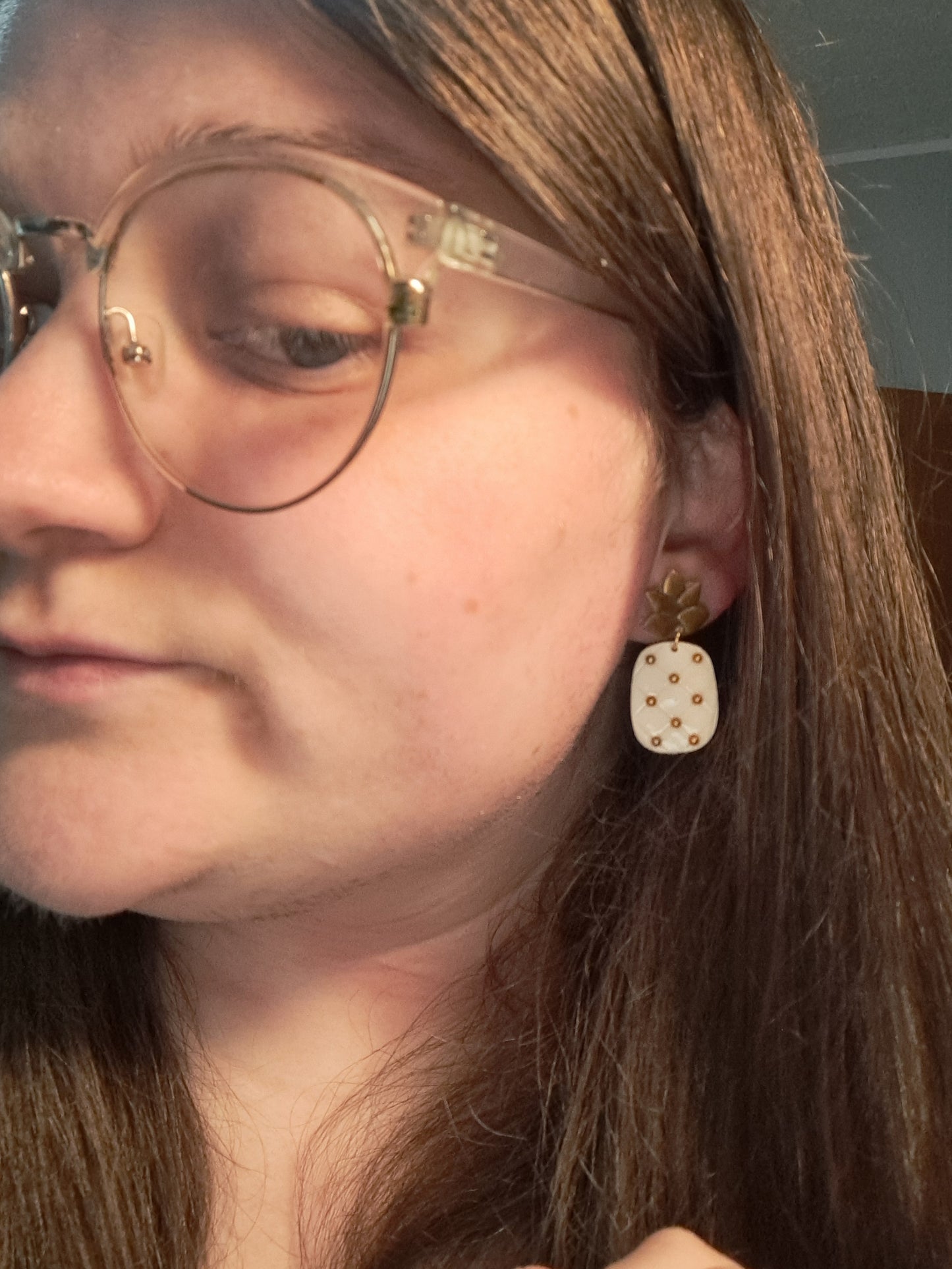 Gold Pineapple Dangle