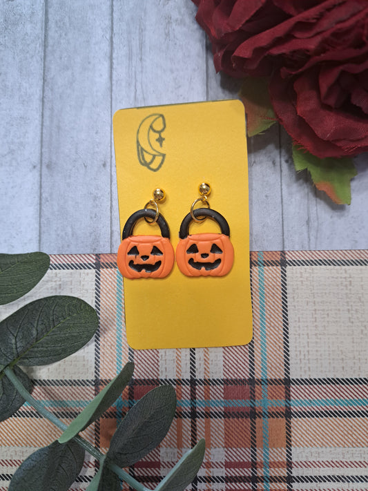 Jack O Lantern Basket Dangles