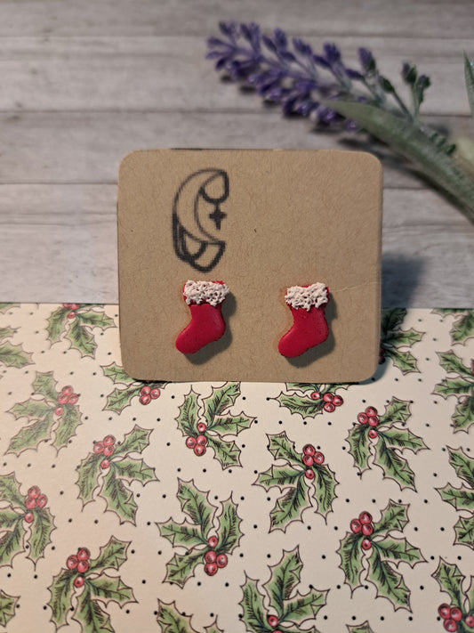 Fluffy Brimmed Stocking Studs
