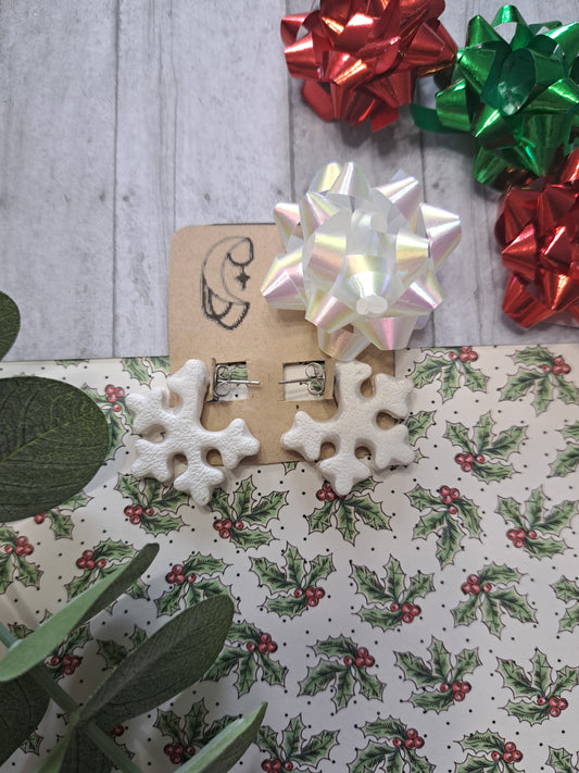 Double Sided Snowflake Hoops