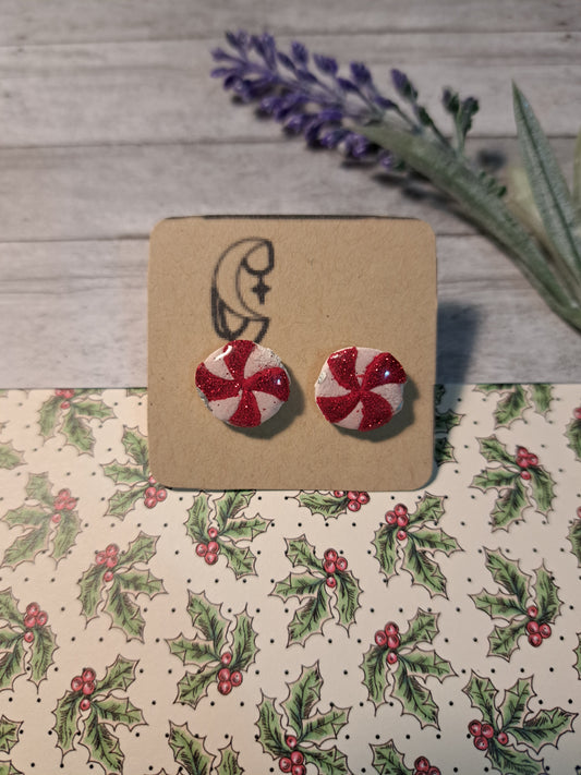 Peppermint Swirl Earrings